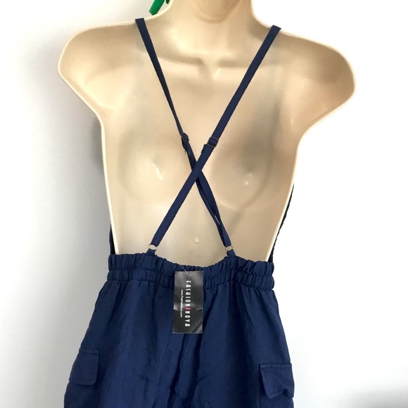 Fashion Nova Navy Blue Summer Romper NWT - Picture 5 of 9